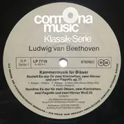 LP - Beethoven - Beethoven - Kammermusik Für Bläser - Die Bläservereinigung des Rundfunk-Sinfonieorchesters Leipzig