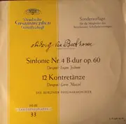 LP - Ludwig van Beethoven , Eugen Jochum , Lorin Maazel , Berliner Philharmoniker - Sinfonie Nr.4 B-dur op.60 / 12 Kontretänze