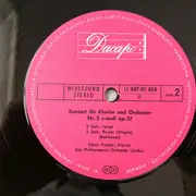 LP - Ludwig van Beethoven , Edwin Fischer Solist and Conductor Philharmonia Orchestra - Konzert Fur Klavier Und Orchestr Nr. 3 C-mall, Op. 37