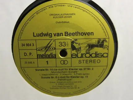Beethoven - Pathétique, Mondschein, Appassionata (Klaviersonaten Nr. 8, 14, 23)