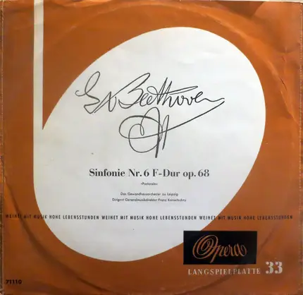 Ludwig van Beethoven , Gewandhausorchester Leipzig , Franz Konwitschny - Sinfonie Nr. 6 F-Dur op. 68 'Pastorale'