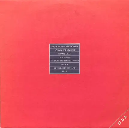 Ludwig van Beethoven , Johannes Brahms, a.o - Beethoven • Brahms • Liszt 1986