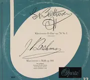 10'' - Beethoven / Brahms - Trio Di Roma - Klaviertrio D-Dur Op. 70 Nr. 1 'Geistertrio' / Klaviertrio C-moll Op.101 - Mono