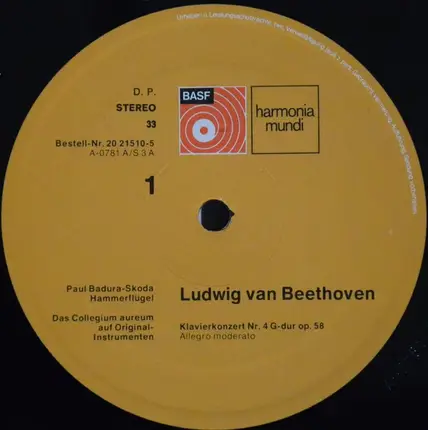 Beethoven - Klavierkonzert Nr. 4 / Fantasie Für Klavier Op. 77
