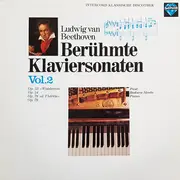 LP - Beethoven - Berühmte Klaviersonaten Vol. 2