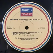 LP - Ludwig van Beethoven , Pierre Monteux , The London Symphony Orchestra - Symphony No. 2 - Fidelio Overture - King Stephen Overture
