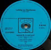 LP - Beethoven (Serkin, Bernstein) - Chorfantasie / Sinfonie Nr. 5 - Club-Sonderauflage / blue eye stereo