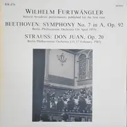 Beethoven / Strauss - Symphony No. 7 In A, Op. 92  / Don Juan, Op. 20