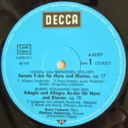 LP - Beethoven / Schumann / Danzi / Saint-Saëns - Horn Und Klavier