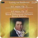 LP - Ludwig van Beethoven , Slovak Philharmonic Orchestra , Bystrík Režucha - Symphony No. 1 In C Major, Op. 21, Symphony No. 8 In F Major, Op. 93,