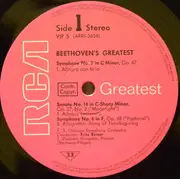 LP - Ludwig Van Beethoven , Vladimir Horowitz , Erich Leinsdorf / Boston Symphony Orchestra , The Chicag - Beethoven's Greatest