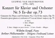 LP - Beethoven / Wilhelm Kempff, Berliner Philh., Ferdinand Leitner - Klavierkonzert Nr. 5 Es-Dur Op. 73 - Tulip rim.