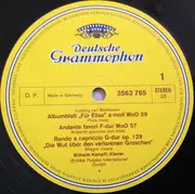 LP - Beethoven - Albumblatt »Für Elise« · Andante Favori · »Die Wut Über Den Verlorenen Groschen« · 2 Violin Romanzen