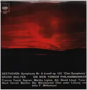 LP - Ludwig van Beethoven / The New York Philharmonic Orchestra , Bruno Walter - Symphony No. 9 In D Minor, Op. 125 ('Choral')