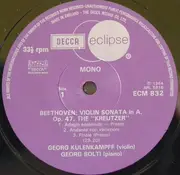 LP - Beethoven / Mozart - Violin Sonata In A, Op.47 'The Kreutzer' / Violin Sonata In B Flat, K.454 - Mono