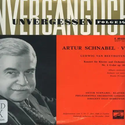 Beethoven - Artur Schnabel  V / Konzert für Klavier und Orchester Nr. 4 G-dur op.58
