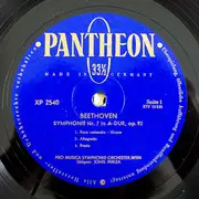 LP - Beethoven - Duron w/ Bamberger Symphoniker & Perlea w/ Vienna Pro Musica - Sinfonie Nr. 1 C-Dur Op. 21 / Sinfonie Nr. 7 A-Dur Op. 92 - Mono