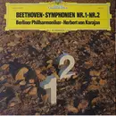 LP - Ludwig van Beethoven / Berliner Philharmoniker - Herbert von Karajan - Symphonien Nr. 1 - Nr. 2