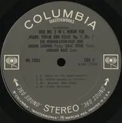 LP - Ludwig van Beethoven / Felix Mendelssohn-Bartholdy - The Istomin/Stern/Rose Trio - Trio In C Minor, Op. 1, No. 3 / Trio In D Minor, Op. 49