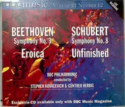 CD - Ludwig Van Beethoven / Franz Schubert - BBC Philharmonic , Stephen Bishop-Kovacevich / Günther Herb - Symphony No.3 Eroica / Symphony No.8 Unfinished