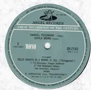 LP - Beethoven / Schubert / Weber - Cello Sonata No. 3 / Cello Sonata 'Arpeggione' / Andantino (from 'Konzerstuck') - Mono +insert