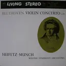 LP - Beethoven / Heifetz - Violin Concerto (In D) (Munch) - 180g