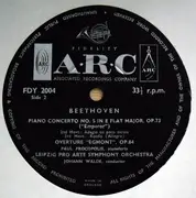 LP - Ludwig van Beethoven / Leipzig Pro Arte Symphony Orchestra Conducted By Johann Walde - The Emperor