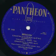 LP - Ludwig Van Beethoven / Orazio Frugoni - Klaviersonaten / Nr. 14 Cis-Moll Op. 27, Nr.2 (Mondscheinsonate) / Nr 8 C-Moll Op. 13 (Pathétique) / Nr. 23 F-Moll Op. 57 (Appassionata)