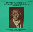 LP - Ludwig van Beethoven ; Pina Carmirelli , Capella Classica , Taijiro Iimori - Konzert Für Violine Und Orchester D-dur Op. 61 - flipback sleeve