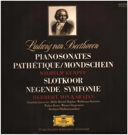 Ludwig van Beethoven - Pianosonates Pathétique/Mondschein / Slotkoor Negende Symfonie