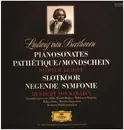 LP - Ludwig van Beethoven - Pianosonates Pathétique/Mondschein / Slotkoor Negende Symfonie - Gatefold+24 page Booklet