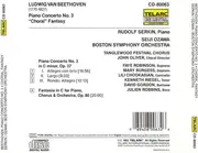 CD - Ludwig van Beethoven / Rudolf Serkin , Boston Symphony Orchestra , Seiji Ozawa - Piano Concerto No. 3 • 'Choral' Fantasy