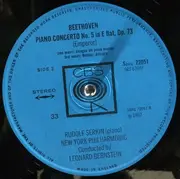 LP - Ludwig van Beethoven / Rudolf Serkin , Leonard Bernstein , The New York Philharmonic Orchestra - Concerto No. 5 In E-Flat Major For Piano And Orchestra, Op. 73 (Emperor)