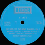 LP - Ludwig van Beethoven - The World Of The Great Classics Vol. 1: Beethoven Sonatas