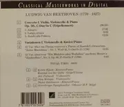 CD - Beethoven - Concerto F. Piano, Violin & Violoncello. Op. 56 (Tripelkonzert) / Variationen F. Violoncello & Klavier / Piano. No. 183
