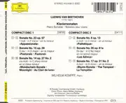 Double CD - Beethoven / Wilhelm Kempff - Klaviersonaten, Mondschein • Sturm • Pathétique • Pastorale • Appassionata • Les Adieux