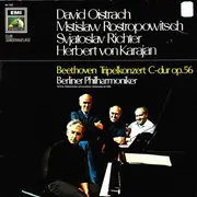 LP - Beethoven - Tripelkonzert C-dur Op. 56 (Oistrach, Rostropowitsch, Karajan,..)