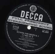 LP - Beethoven / Backhaus - Piano Concerto Nr.4 G-Major - ffss
