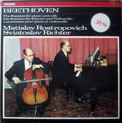 Double LP - Beethoven , Rostropovich , Richter - The Sonatas For Piano And Cello - Gatefold Sleeve