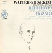 LP - Ludwig van Beethoven • Wolfgang Amadeus Mozart - Walter Gieseking , Herbert Von Karajan , Philharmo - Piano Concerto No. 4, Violin Concerto No. 23