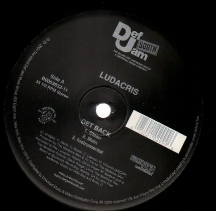 Ludacris - Get Back / Put Your Money