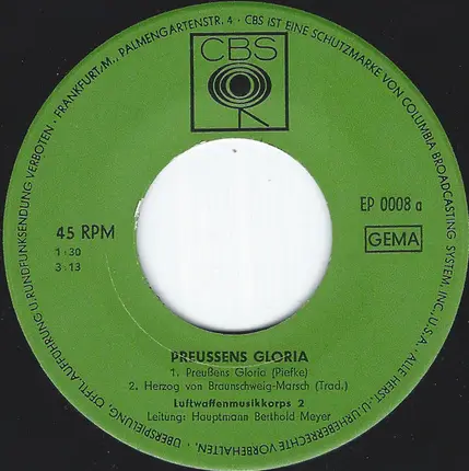 Luftwaffenmusikkorps 2 - Preussens Gloria