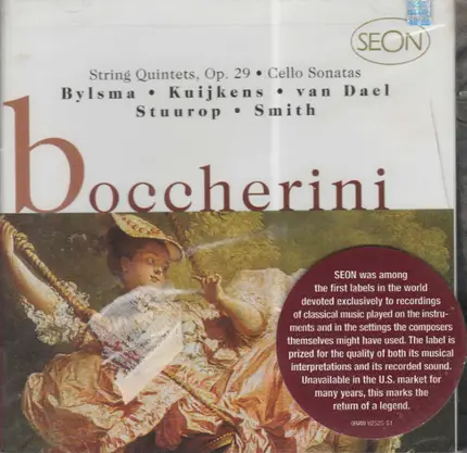 Boccherini - String Quintets, Op. 29 • Cello Sonatas