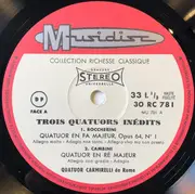 LP - Luigi Boccherini - Giovanni Giuseppe Cambini / The Carmirelli Quartet - Trois Quatuors Ineèdits