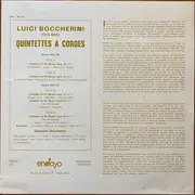 Double LP - Luigi Boccherini , Quintetto Boccherini - Quintettes À Cordes