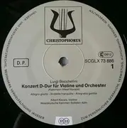 LP - Luigi Boccherini / Carl Friedrich Abel , Albert Kocsis , Wolfgang Stephan , Pierre W. Feit , Westde - Violinkonzert D-dur / Concertante In B