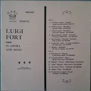 LP - Luigi Fort - In Opera And Song