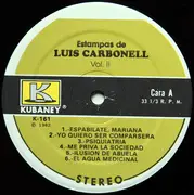 LP - Luis Carbonell - Estampas De Luis Carbonell Volumen II