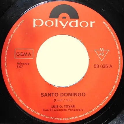 Luis Gerardo Tovar - Santo Domingo