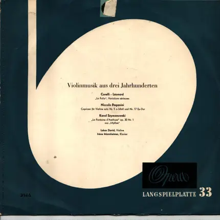 Lukas David - Violinmusik Aus Drei Jahrhunderten